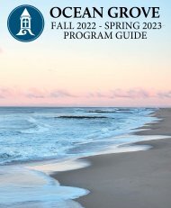 Ocean Grove Fall 2022 – Spring 2023 Program Guide