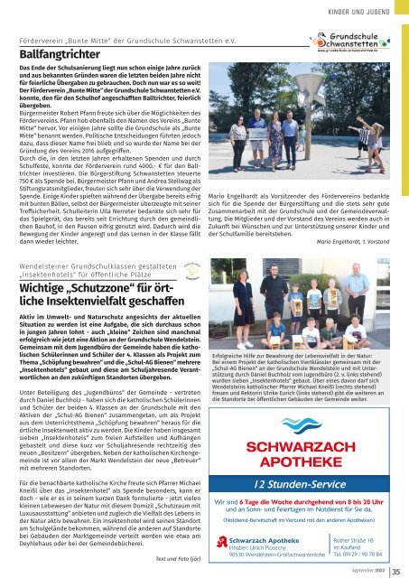 Mitteilungsblatt Wendelstein+Schwanstetten September 2022