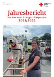 Jahresbericht 2021/2022 des DRK-Kreisverbandes Siegen-Wittgenstein e.V. 