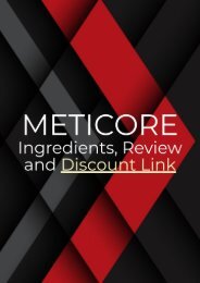 Meticore Ingredients List, Diet Pill Benefits, Results (Discount)