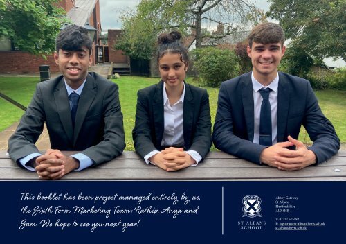 SAS - Sixth Form Prospectus 2022