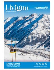 Let's Go Tours Ski Packages - Livigno Italy Winter 2022-23
