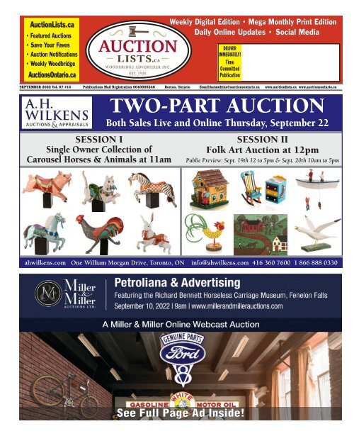 Woodbridge Advertiser/AuctionLists.ca - 2022-09-05