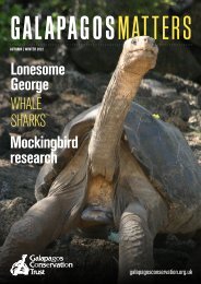 Autumn/Winter 2022 - Galapagos Matters - Galapagos Conservation Trust