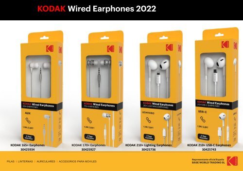 Kodak BWT Accesorios Moviles & Auriculares