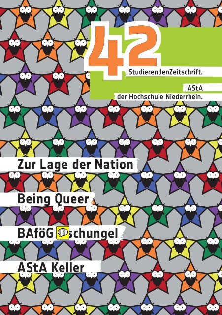 Zur Lage der Nation Being Queer BAföG Dschungel AStA Keller