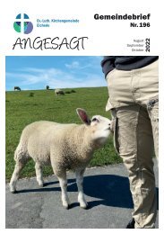 ANGESAGT - Gemeindebrief Nr. 196