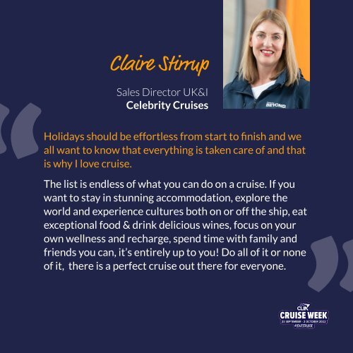 CLIA Trade Engagement - Why I Love Cruise 