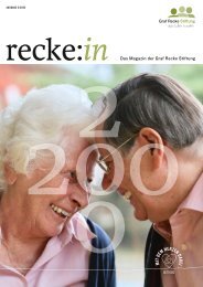 recke:in - Das Magazin der Graf Recke Stiftung Ausgabe 3/2022