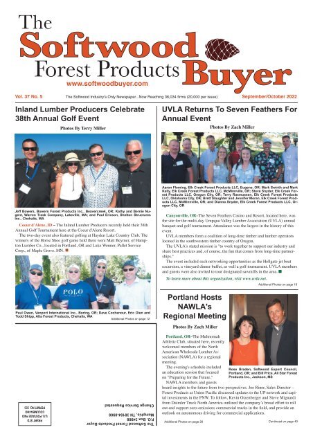 The Softwood Forest Products Buyer - September/October 2022