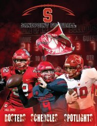 2022 Sandpoint High School Football Program
