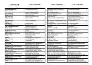 ZEITPLAN - Hochschule Hof