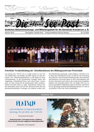 Die kleine See-Post 28.07.2022