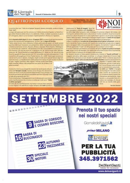 Giornale dei Navigli n. 31 - 9 settembre 2022