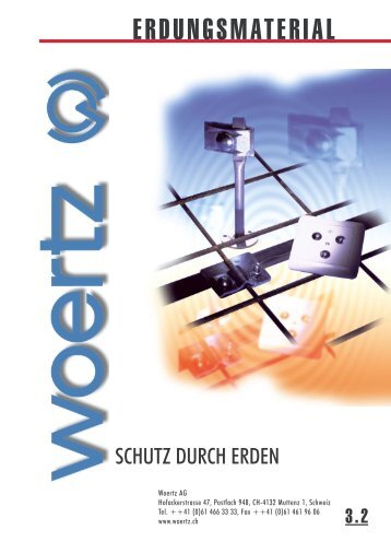 Download Broschüre "Erdungsmaterial" - Woertz Carolina Inc.