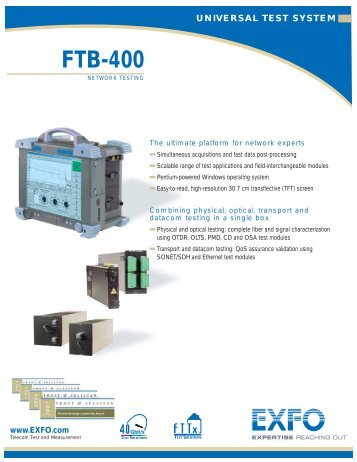 FTB-400 Universal Test System - Exfo