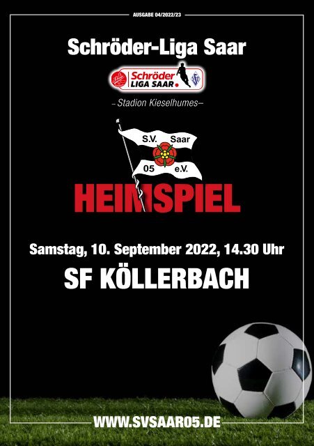 05er Magazin - Heimspiel gegen SF Köllerbach