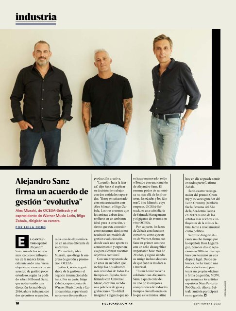 Billboard AR Septiembre 2022