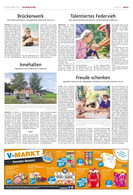 Hallo-Allgäu  vom Samstag, 10.September