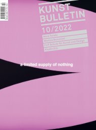 Kunstbulletin Oktober 2022