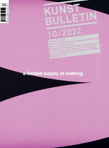 Kunstbulletin Oktober 2022