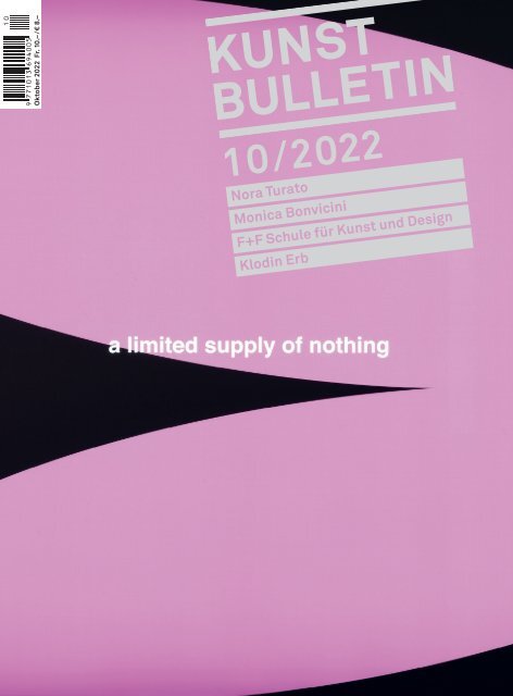 Kunstbulletin Oktober 2022