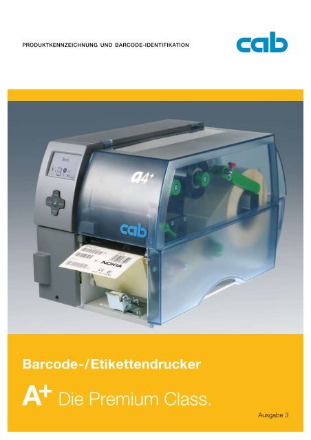 Industriedrucker CAB Aplus-Serie - Althaus Etiketten GmbH