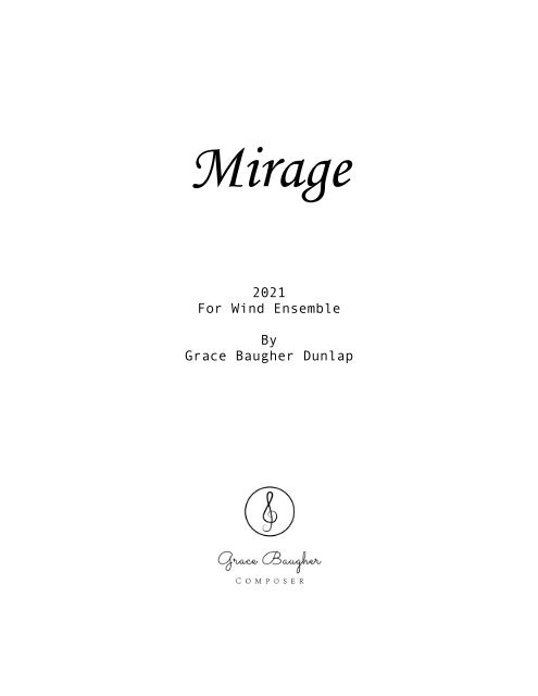 Mirage_Band Full Score