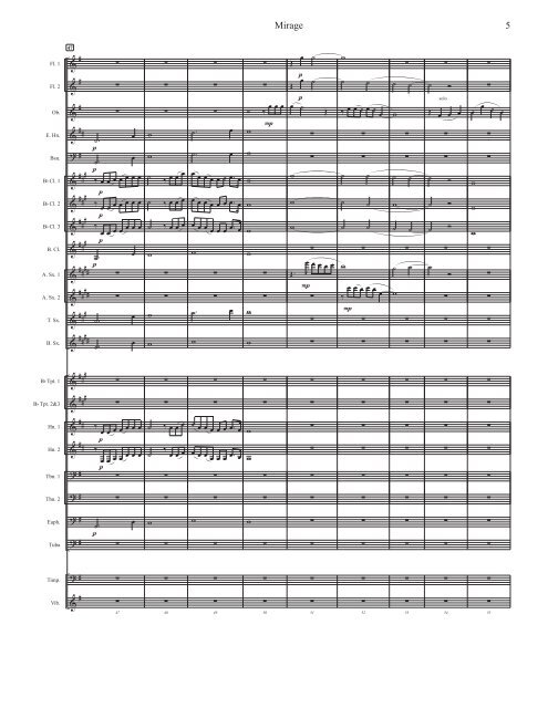 Mirage_Band Full Score