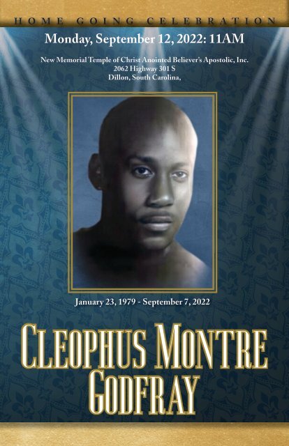 Cleophus Godfray Memorial Program