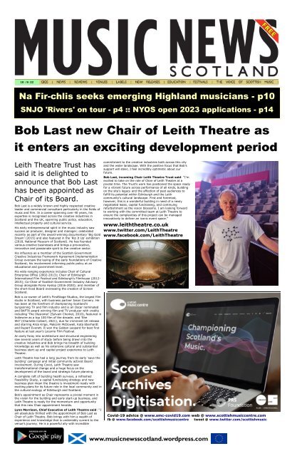 MUSIC NEWS Scotland (Sep22-10)