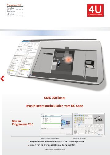 DMG GMX_250 CAD CAM_Programmer V5 Gildemeister