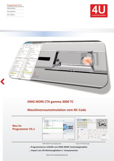 CAM für DMG MORI CTX_gamma 3000 TC - Programmer V5