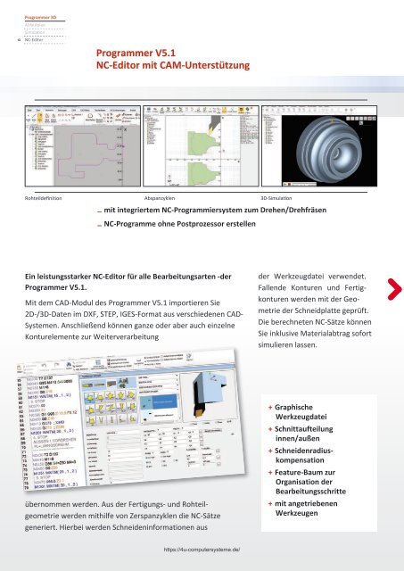 CAM für DMG MORI CTX_gamma 3000 TC - Programmer V5