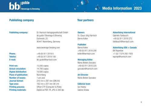 bb guide Beverage & Brewing Media Information 2023