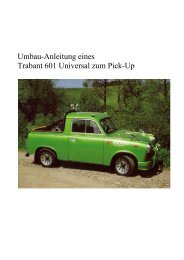 Umbau-Anleitung eines Trabant 601 Universal ... - Wheels Academy