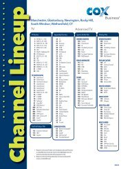 Channel Lineup - Cox Communications