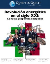 Revolución Energética en el Siglo XXI. La nueva geopolítica energética. Quién es Quién Sin Fronteras Sept 2022