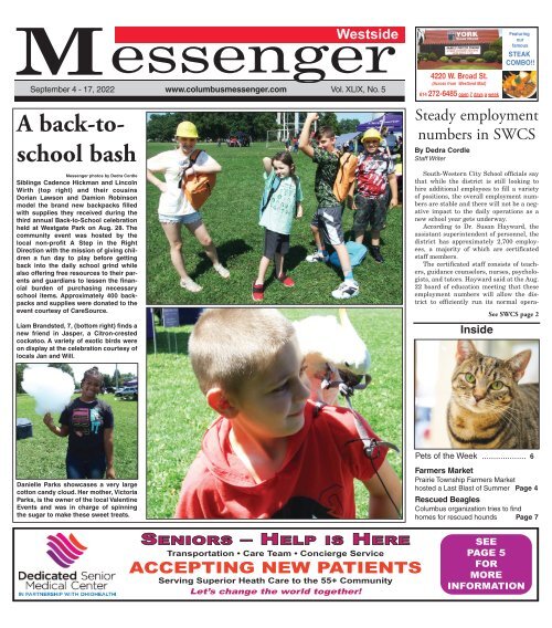 Westside Messenger - September 4th, 2022