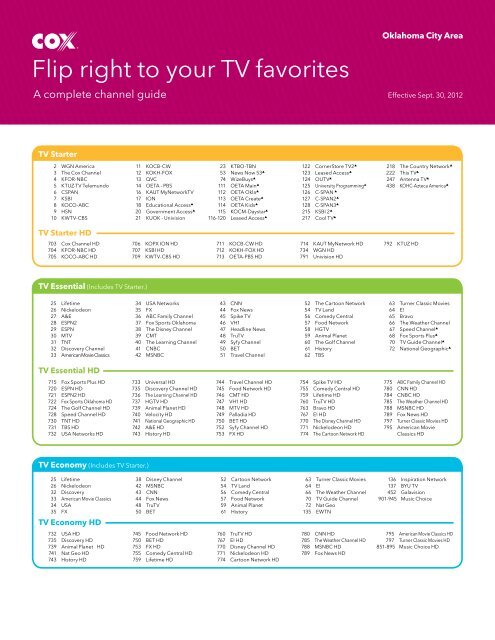 Channel Lineup - Mediacom, PDF, Hbos