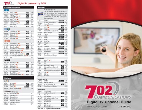 dish network channels list