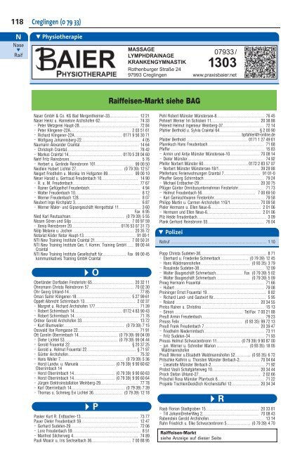 Bad Mergentheim und Umgebung ÖTB 22/23