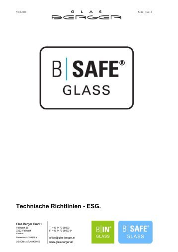 GEBOGENES ESG - Glas Berger GmbH
