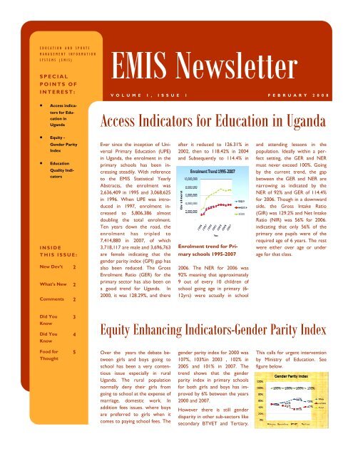 Edited Newsletter.pub - Ministry Of Education and Sports