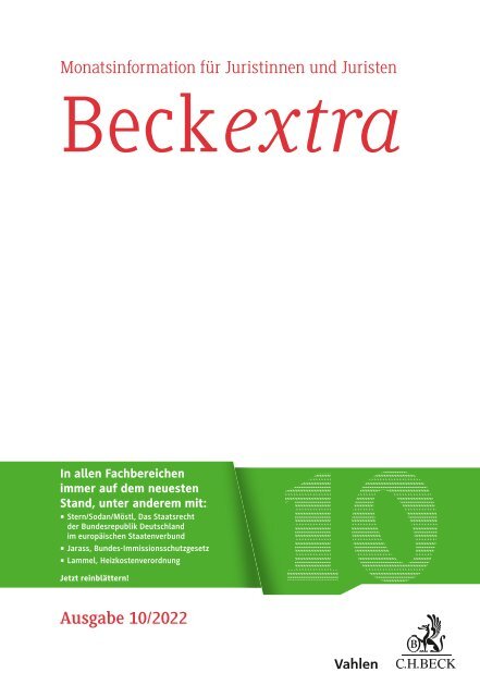 BeckExtra 10/2022