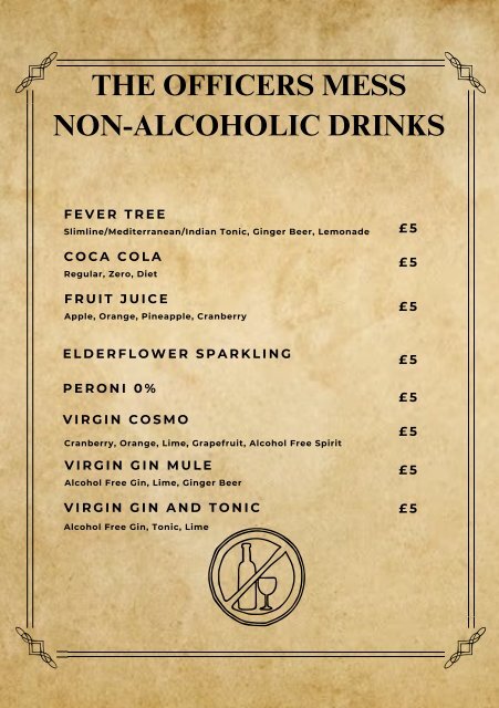 TFT - OM Drinks Menu