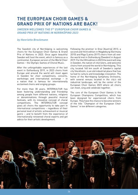 COUNCIL TALK 02/2022 - The digital magazine of the World Choir Council