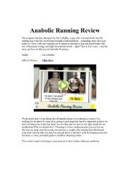 Anabolic Running PDF Manual Download & Joe LoGalbo's online workout guide