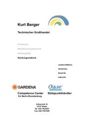 Dichtungen - Verschraub.- Flansche 2010-1 - Kurt Berger