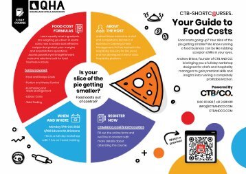 Food Costing Short Course Flyer QHA Updated Date